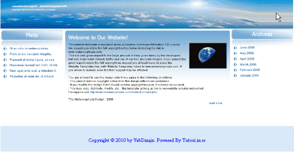Dekorativne html tabele slika 1