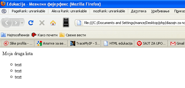 Lista slika 2
