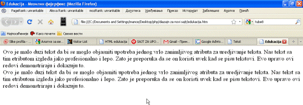 Uredjenje teksta slika 5