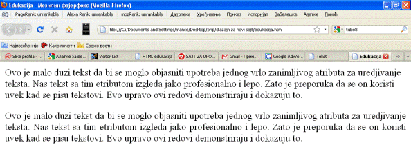 Uredjenje teksta slika 6